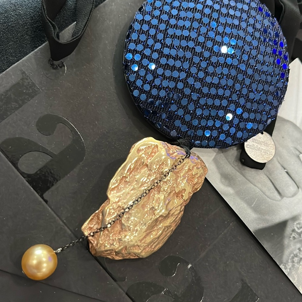 MARIA CALDERARA TIE NECKLACE MADE IN ITALY BRAND NEW TIE ADJUSTS TO YOUR NEEDS